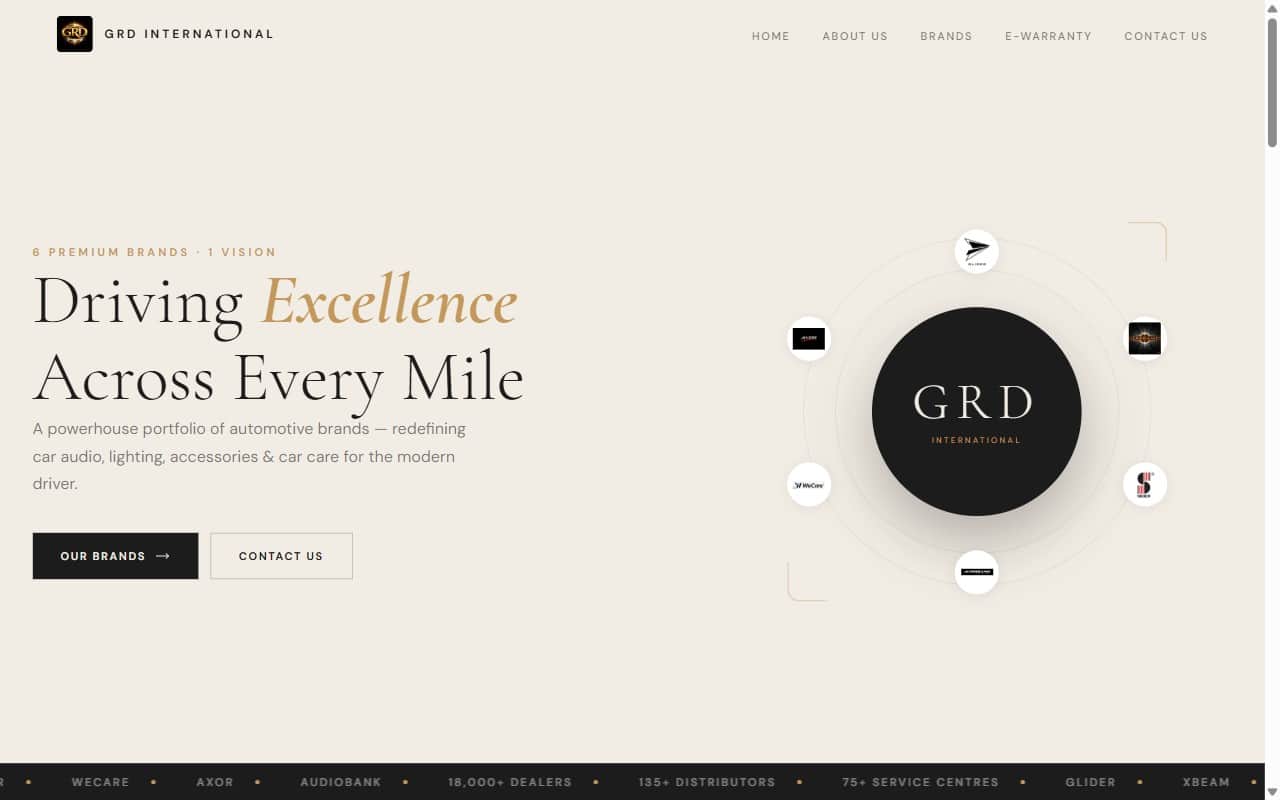 GRD International — screenshot