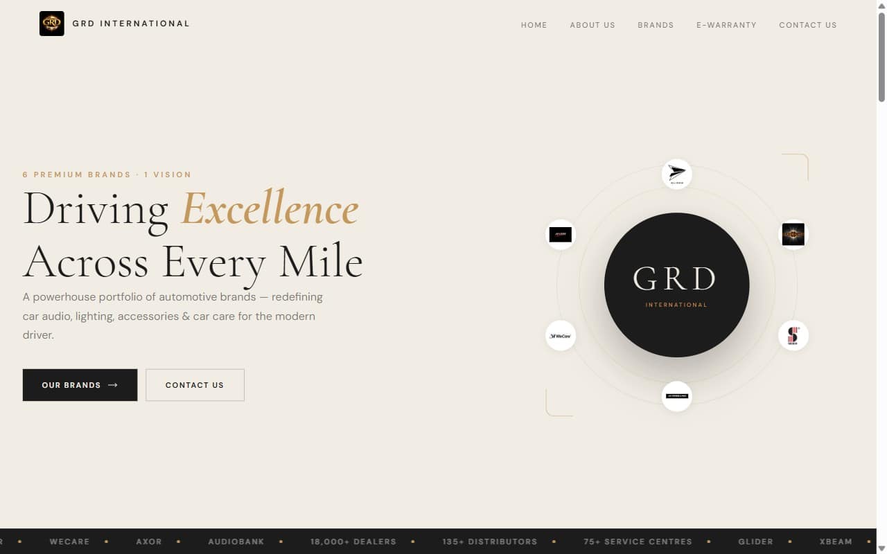 GRD International — screenshot