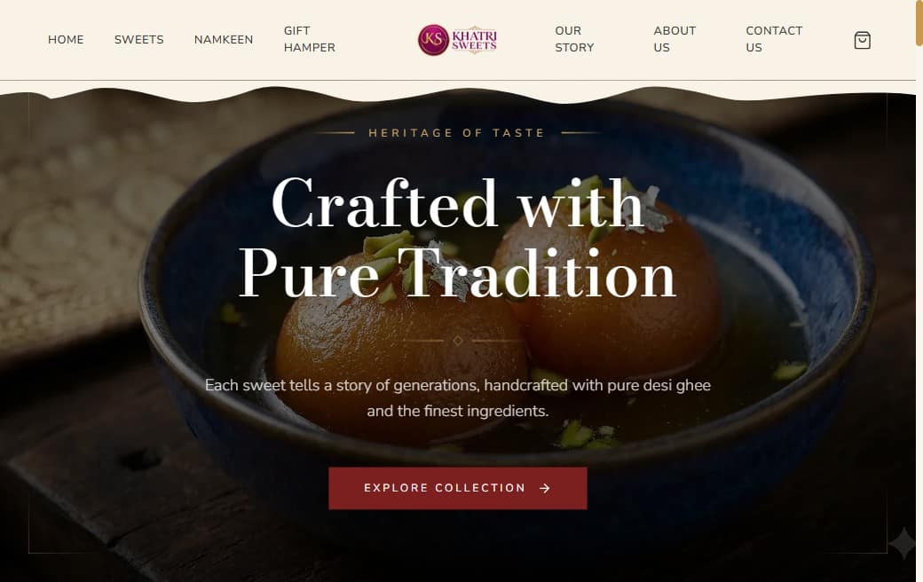 Khatri Sweets — screenshot