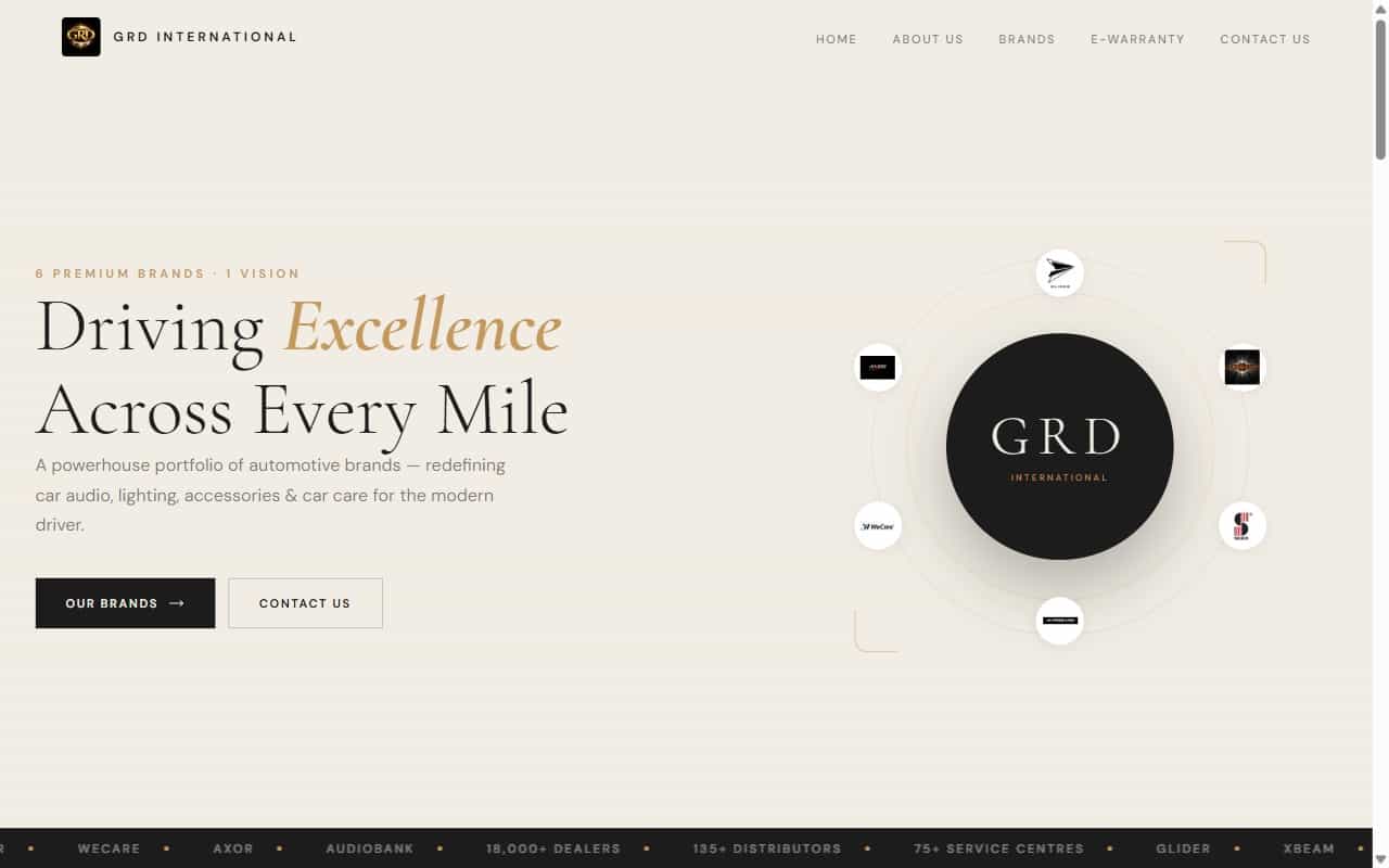 GRD International — screenshot
