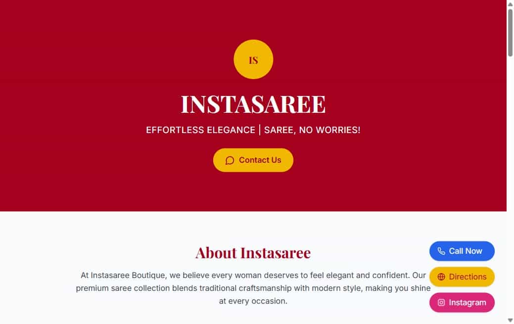 InstaSaree — screenshot