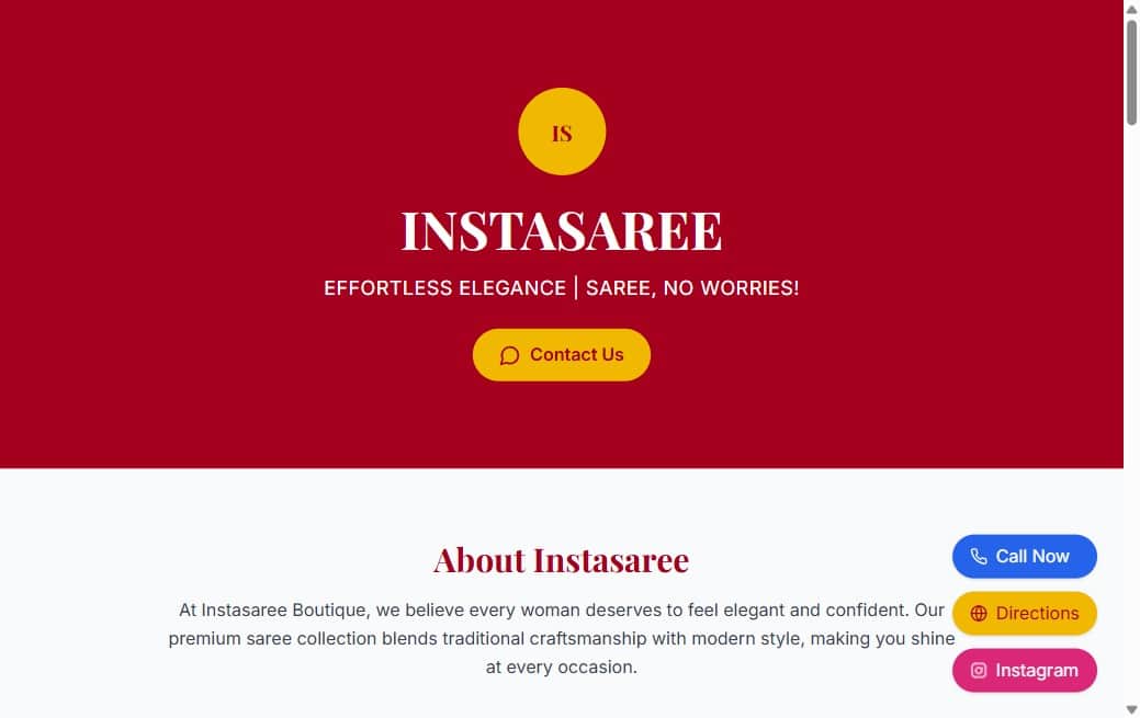 InstaSaree — screenshot