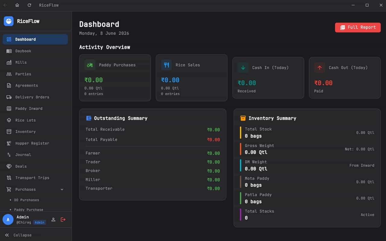 RiceFlow — screenshot