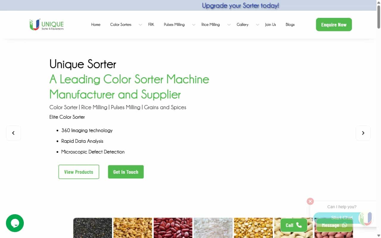 Unique Sorter & Equipment — screenshot